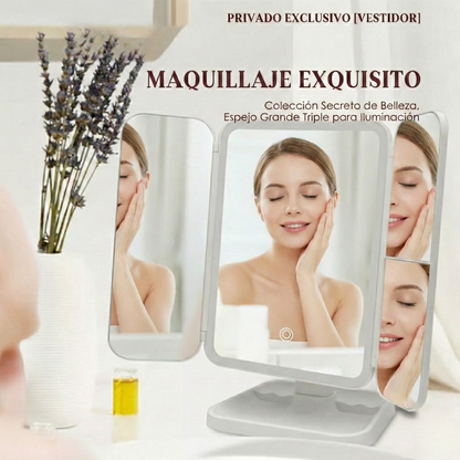 Espejo con iluminación LED