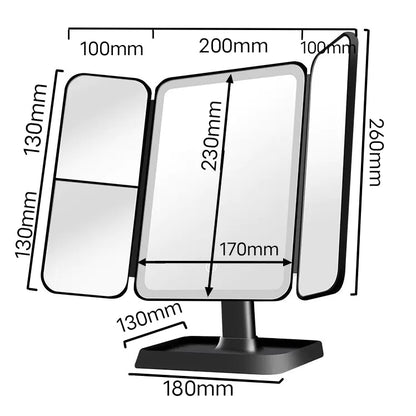Espejo con iluminación LED